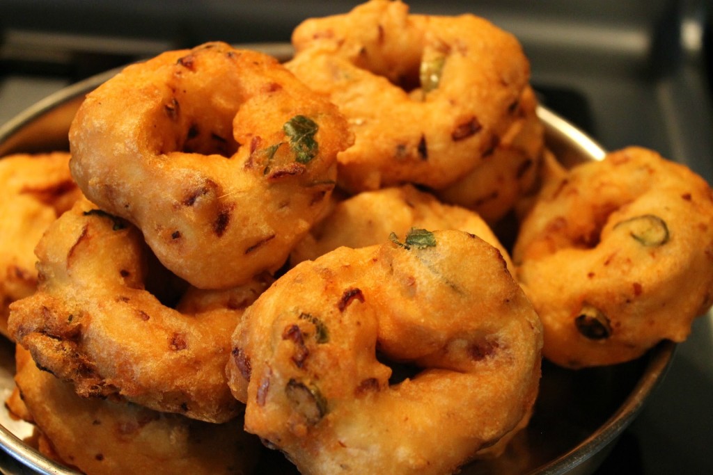 Soft and spicy Uzhunnu vada or Urad dal vada