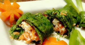 egg spinach sushi cooking recipes