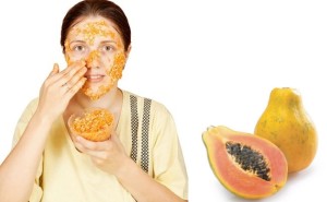 Papaya face mask for wrinkles