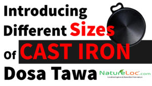 Cast Iron Dosa Tawa 10 IN to 14IN