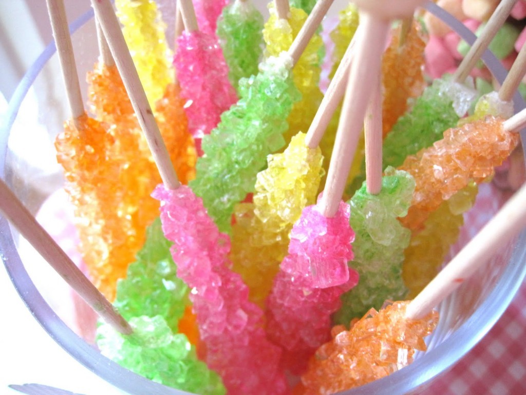 Rock sugar or Rock candy Kalkkandam hard candy made from flavored and crystallized sugar