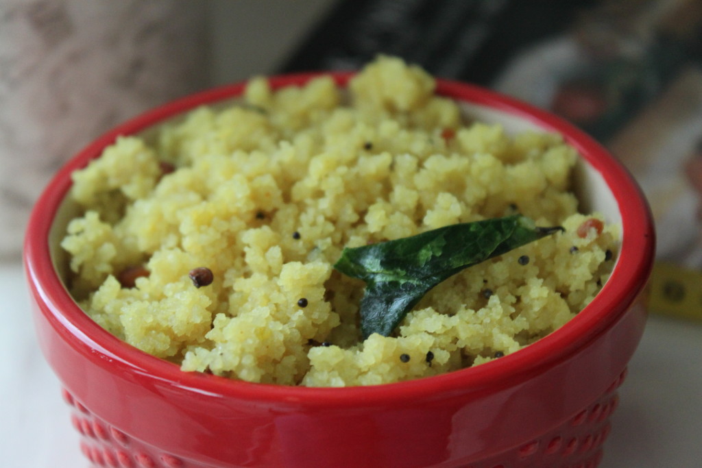 Preparation of soft and spicy Upma