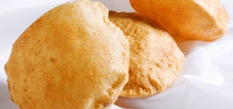 Soft and puffed poori or puri