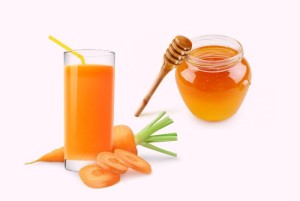 Carrot-juice-and-honey improves your eye sight