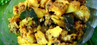 Chakka ulathiyathu or Raw jackfruit stir fry