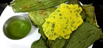 Rice panki traditional Gujarat dish