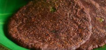 Spicy Finger millet flour cake or Ragi ada