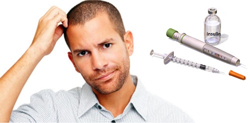 confused-man about insulin injection