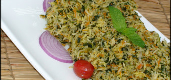 Palak Coriander Pulao – Spicy Chutney Pulao