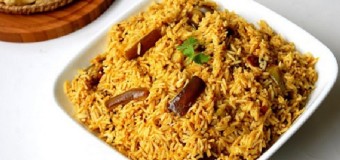 Vangi bath / Vaangi Baath / Vangi Baath or Brinjal rice