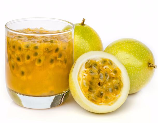 passion-fruit-juice and pulp yellow passion fruits