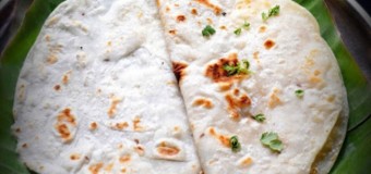 Bili Holige or Stuffed rice flour Paratha