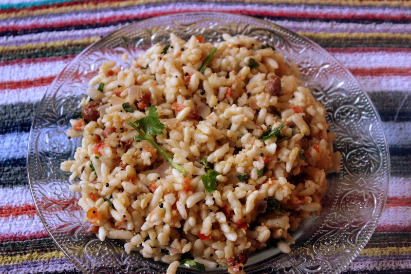 Mandakki oggarane, Borugula Upma, Uggani, Seasoned puffed rice