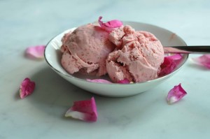 strawberry ice cream rose petal