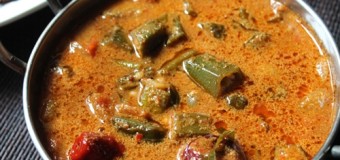 Vendakkai Puli Kuzhambu, Ladies Finger recipe with Tamarind pulp