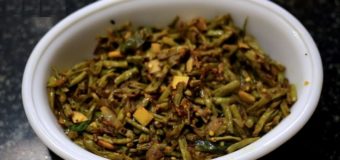 Pacha Payar or Achinga Payar Mezhukkupuratti, Long Beans Stir Fry